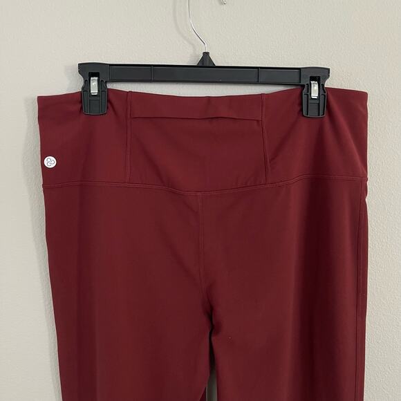 ZELLA Deep Red High Waist Wide Leg Crop Leggings Nordstrom (Large) - Picture 7 of 8
